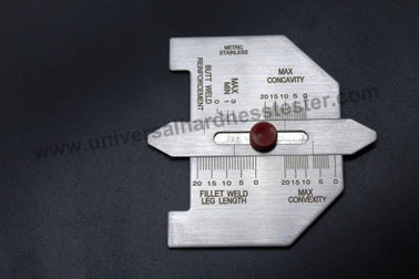 China El indicador del tamaño de la soldadura de Aws/el prendedero y la soldadura de extremo automáticos calibran la calibración exacta fábrica