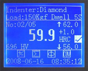 Probador alto RH-450H de la dureza de Digitaces Rockwell del marco